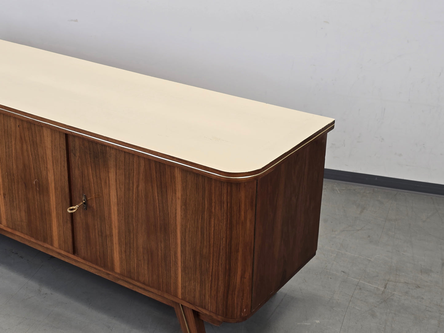 SIDEBOARD VINTAGE Nussbaum Mid Century Kommode WK Möbel 60er Design 180cm