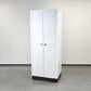 VINTAGE SCHRANK Weiß shabby 60er Holz Mid Century Bauhaus Garderobe Unikat