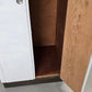 VINTAGE SCHRANK Weiß shabby 60er Holz Mid Century Bauhaus Garderobe Unikat