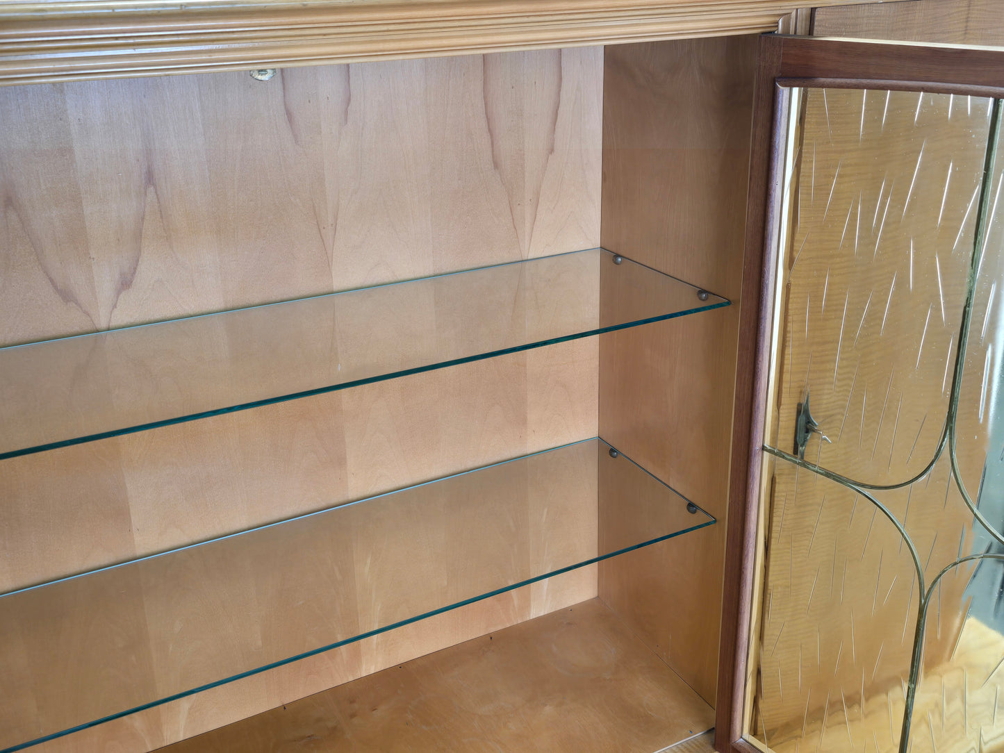 MID CENTURY Highboard Vitrine CJ3 Rüster Büffet 60er Vintage Schrank Sideboard