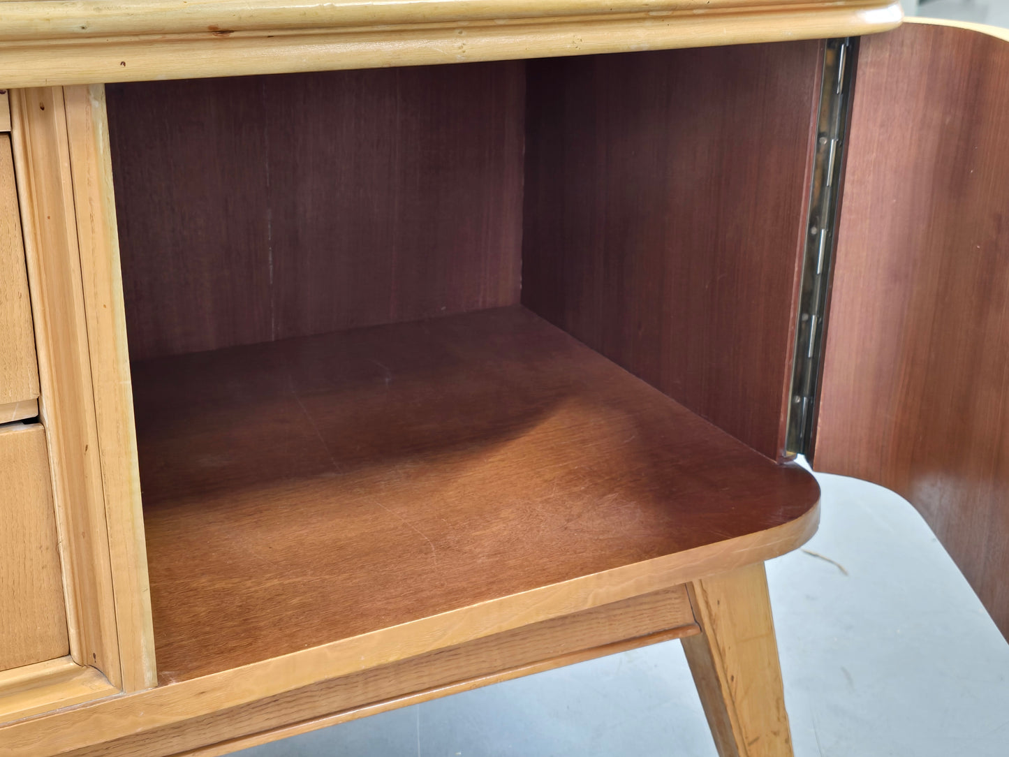MID CENTURY Highboard Vitrine CJ3 Rüster Büffet 60er Vintage Schrank Sideboard