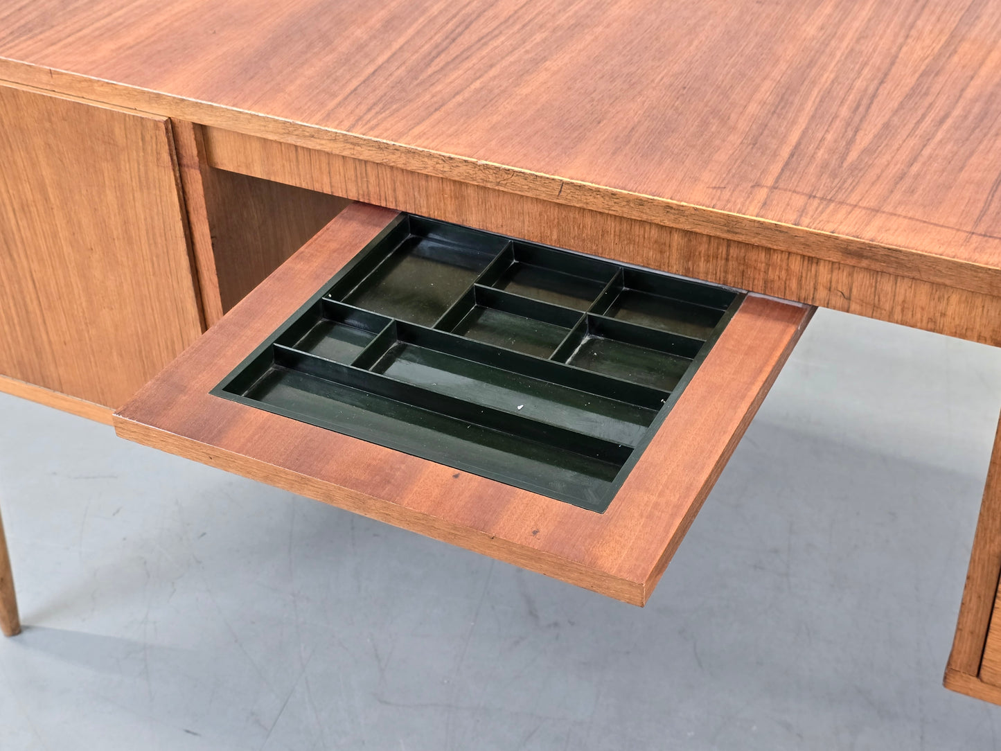 TEAK SCHREIBTISCH Vintage Mid Century Modern 60er Jahre Büro Tisch Dänisch Stil