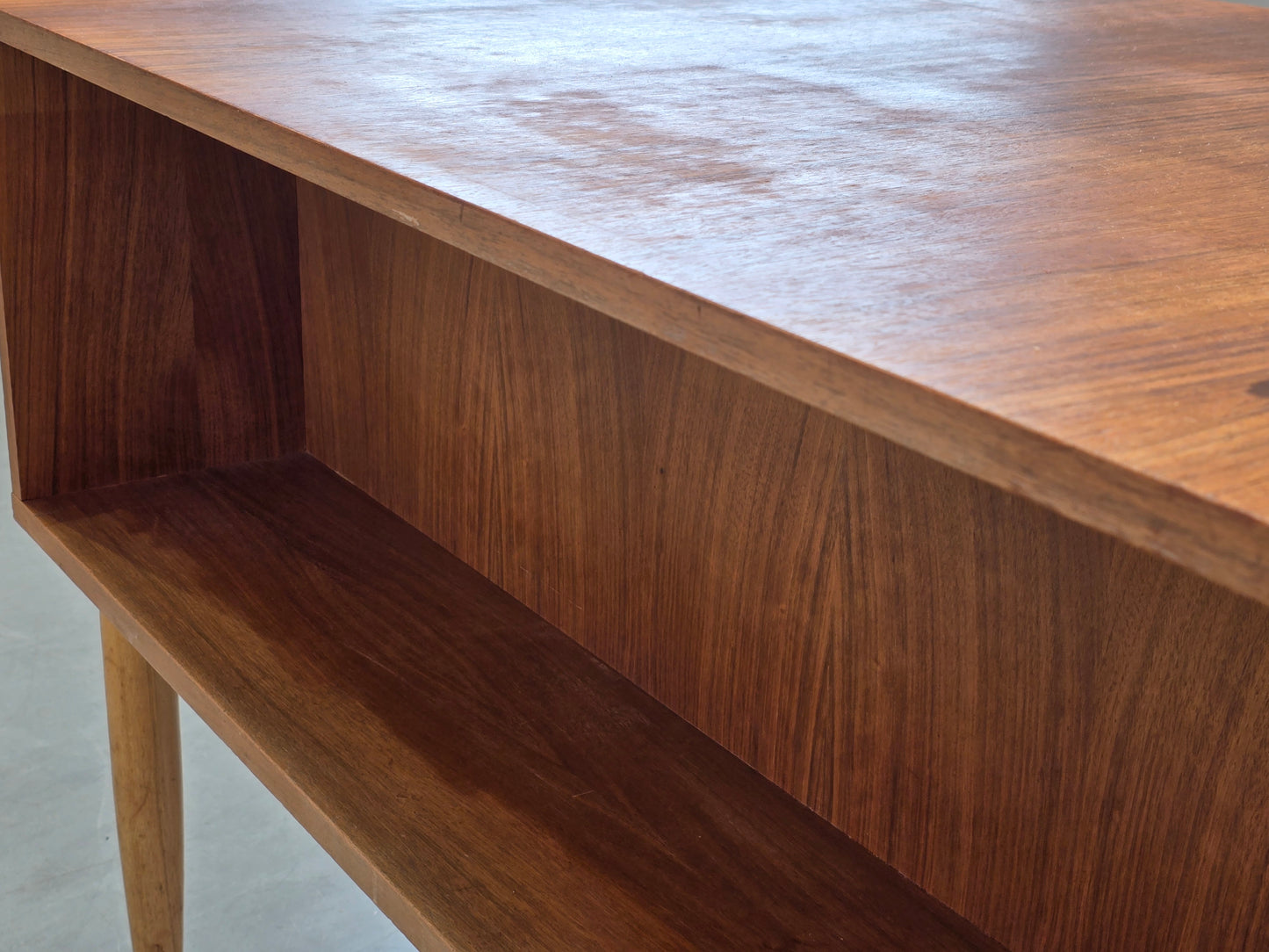 TEAK SCHREIBTISCH Vintage Mid Century Modern 60er Jahre Büro Tisch Dänisch Stil