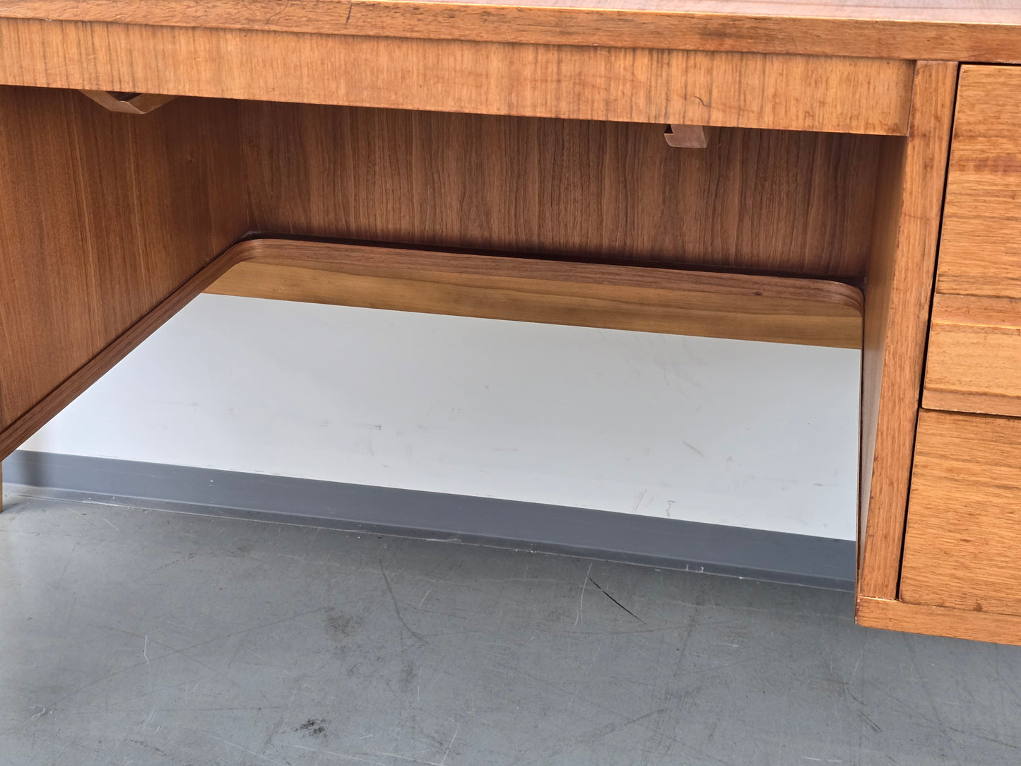 TEAK SCHREIBTISCH Vintage Mid Century Modern 60er Jahre Büro Tisch Dänisch Stil