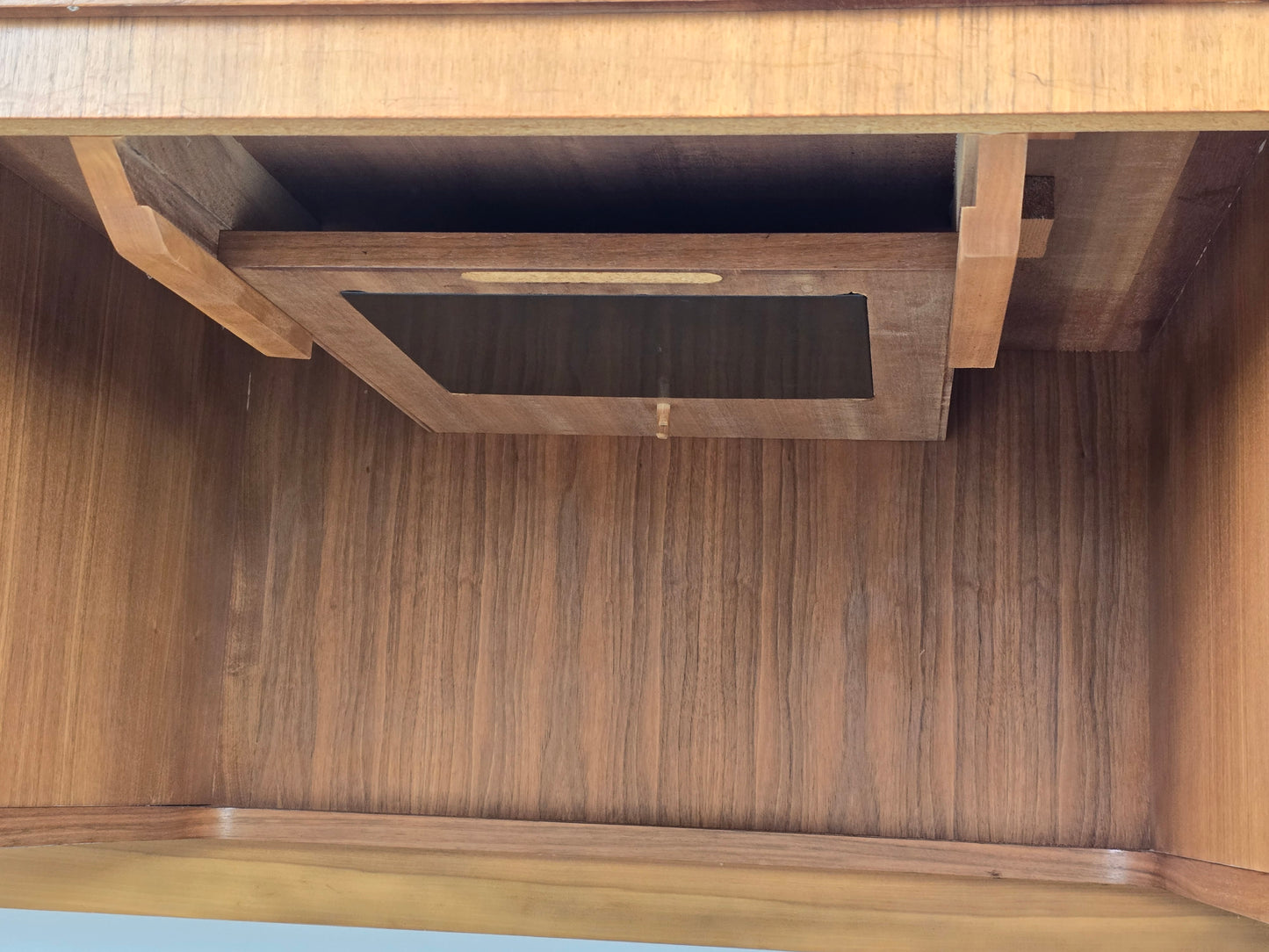 TEAK SCHREIBTISCH Vintage Mid Century Modern 60er Jahre Büro Tisch Dänisch Stil