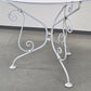 GARTENTISCH VINTAGE Lochblech Metall Weiß Garten Balkon Tisch Matégot Stil