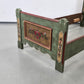 VOGLAUER BETT Anno 1700 Bauernbett Einzelbett Grün handbemalt Massivholz 90x200