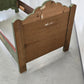 VOGLAUER BETT Anno 1700 Bauernbett Einzelbett Grün handbemalt Massivholz 90x200