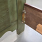 VOGLAUER BETT Anno 1700 Bauernbett Einzelbett Grün handbemalt Massivholz 90x200