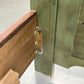 VOGLAUER BETT Anno 1700 Bauernbett Einzelbett Grün handbemalt Massivholz 90x200