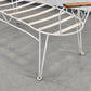 GARTENBANK VINTAGE 60er Jahre Design Metall Weiß Retro Parkbank Antik