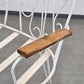 GARTENBANK VINTAGE 60er Jahre Design Metall Weiß Retro Parkbank Antik