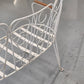 GARTENBANK VINTAGE 60er Jahre Design Metall Weiß Retro Parkbank Antik