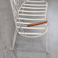 GARTENBANK VINTAGE 60er Jahre Design Metall Weiß Retro Parkbank Antik