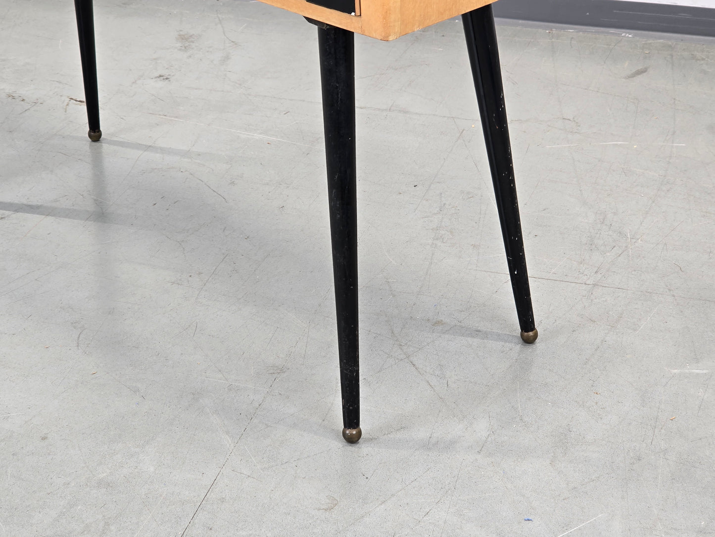 MID CENTURY Kommode 60er Vintage Sideboard Konsole Spiegel Messing