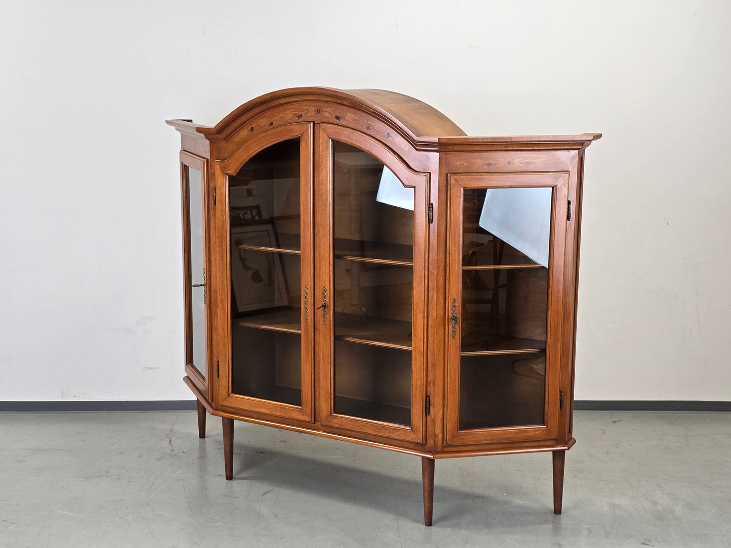 VINTAGE VITRINE Paolo Buffa Stil Mid Century Kirschbaum Intarsien 50er Jahre