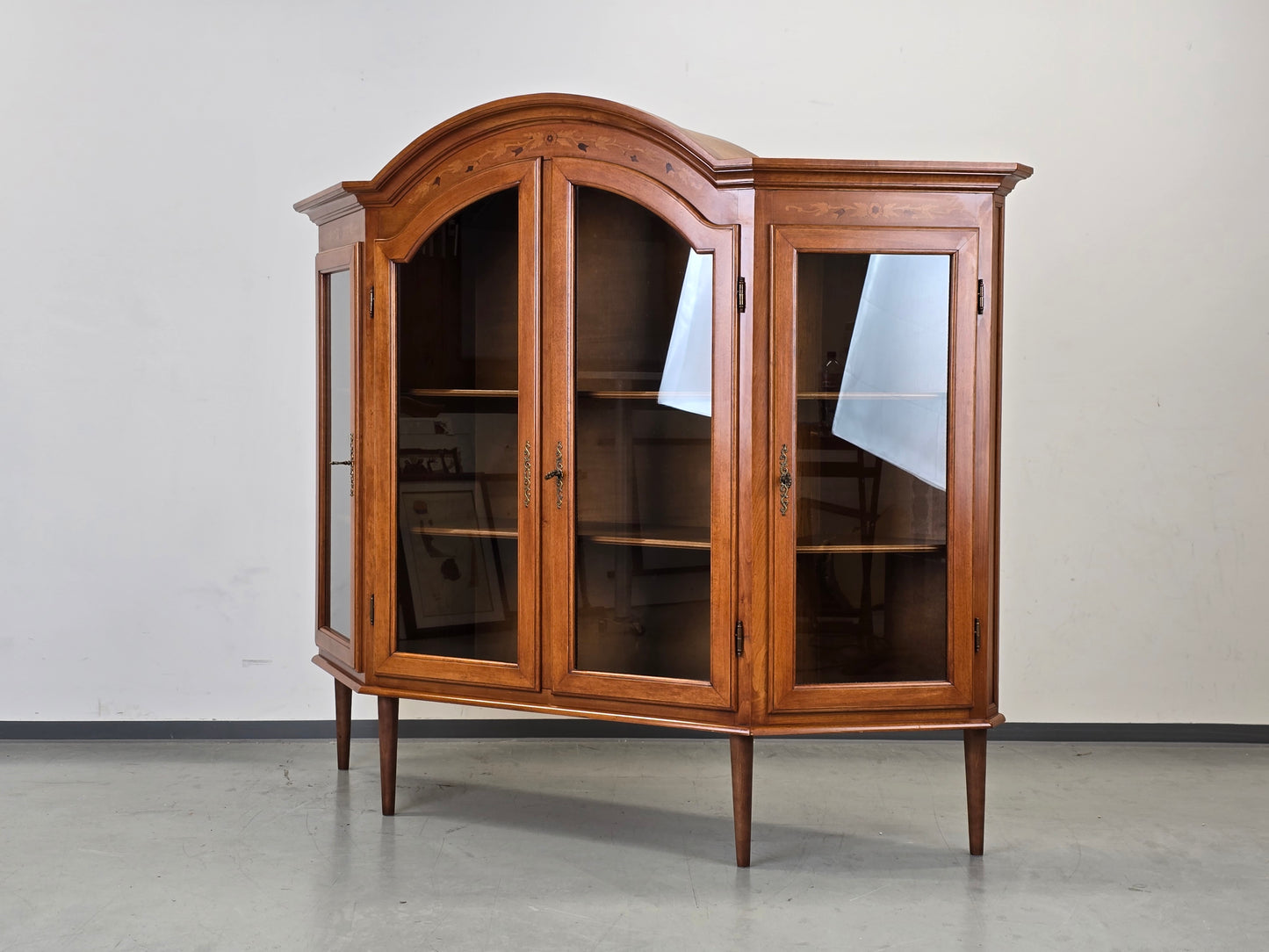 VINTAGE VITRINE Paolo Buffa Stil Mid Century Kirschbaum Intarsien 50er Jahre