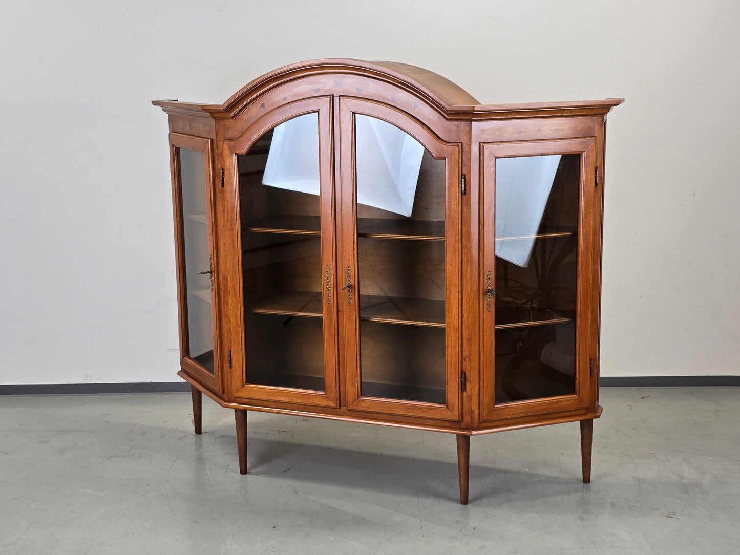 VINTAGE VITRINE Paolo Buffa Stil Mid Century Kirschbaum Intarsien 50er Jahre