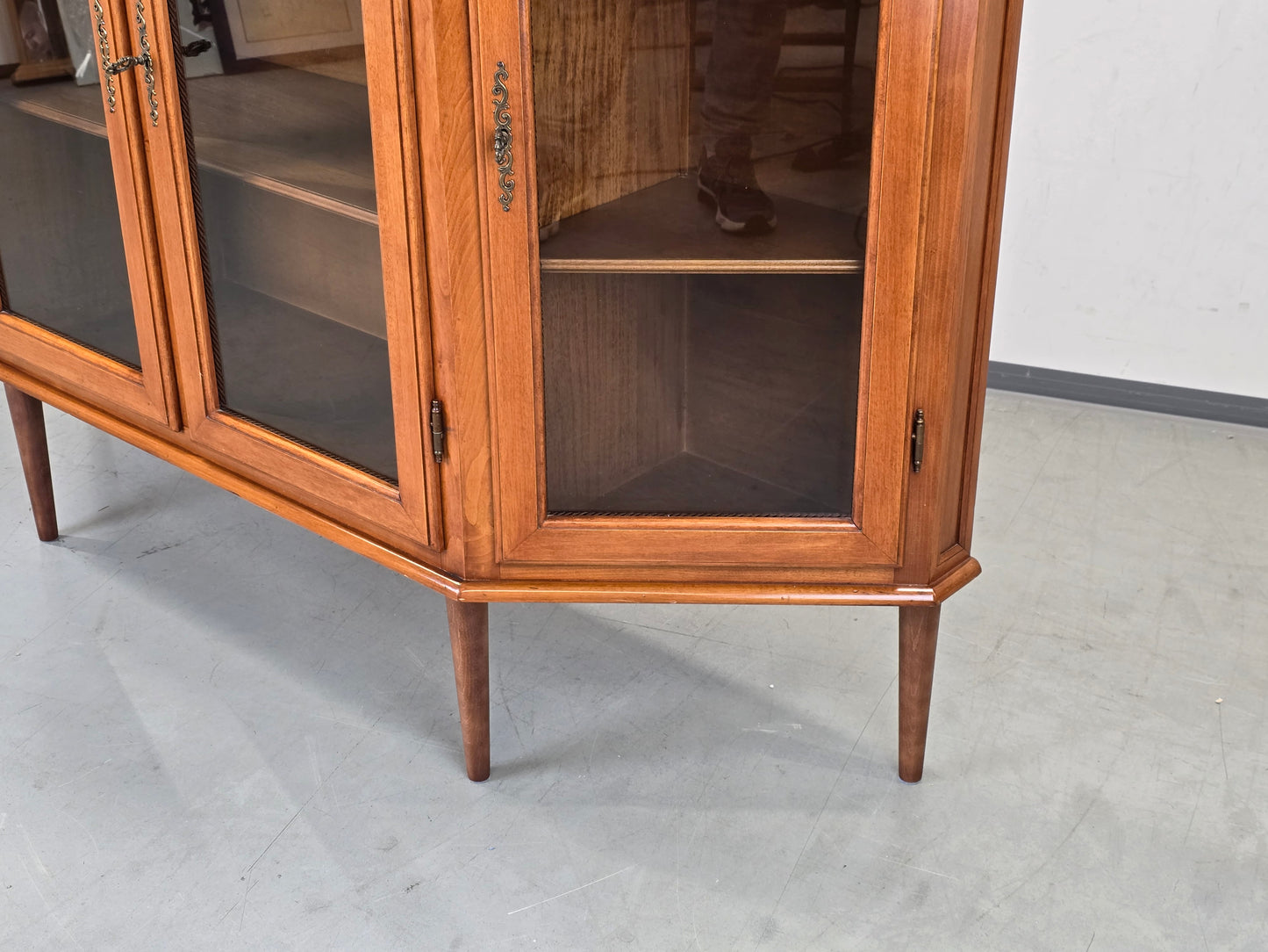 VINTAGE VITRINE Paolo Buffa Stil Mid Century Kirschbaum Intarsien 50er Jahre