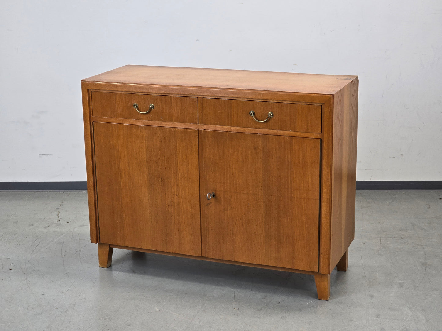 VINTAGE SIDEBOARD Mid Century Kommode Anrichte 60er Jahre Design Birke Messing