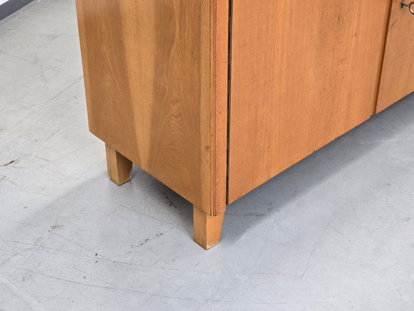 VINTAGE SIDEBOARD Mid Century Kommode Anrichte 60er Jahre Design Birke Messing