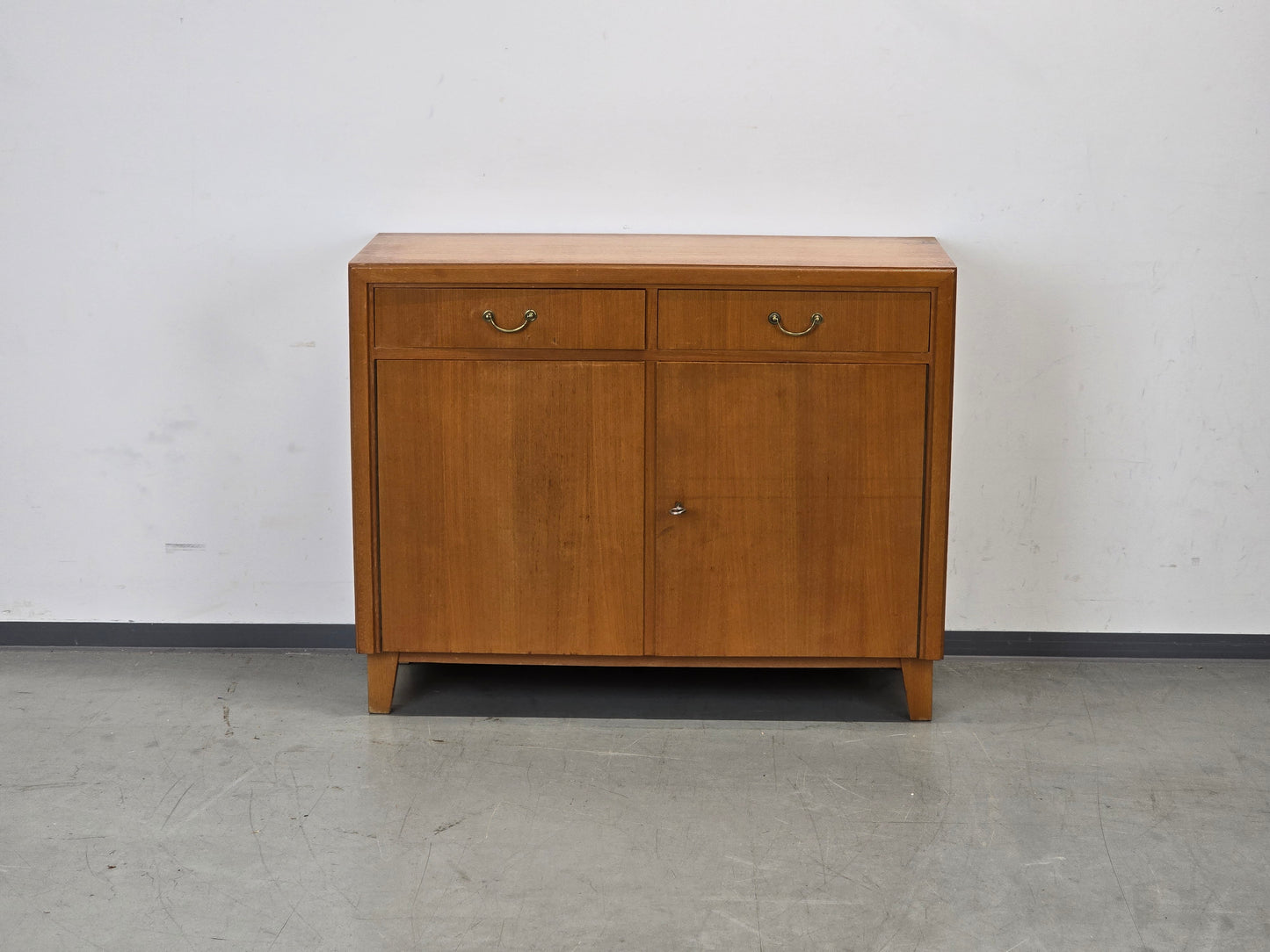VINTAGE SIDEBOARD Mid Century Kommode Anrichte 60er Jahre Design Birke Messing