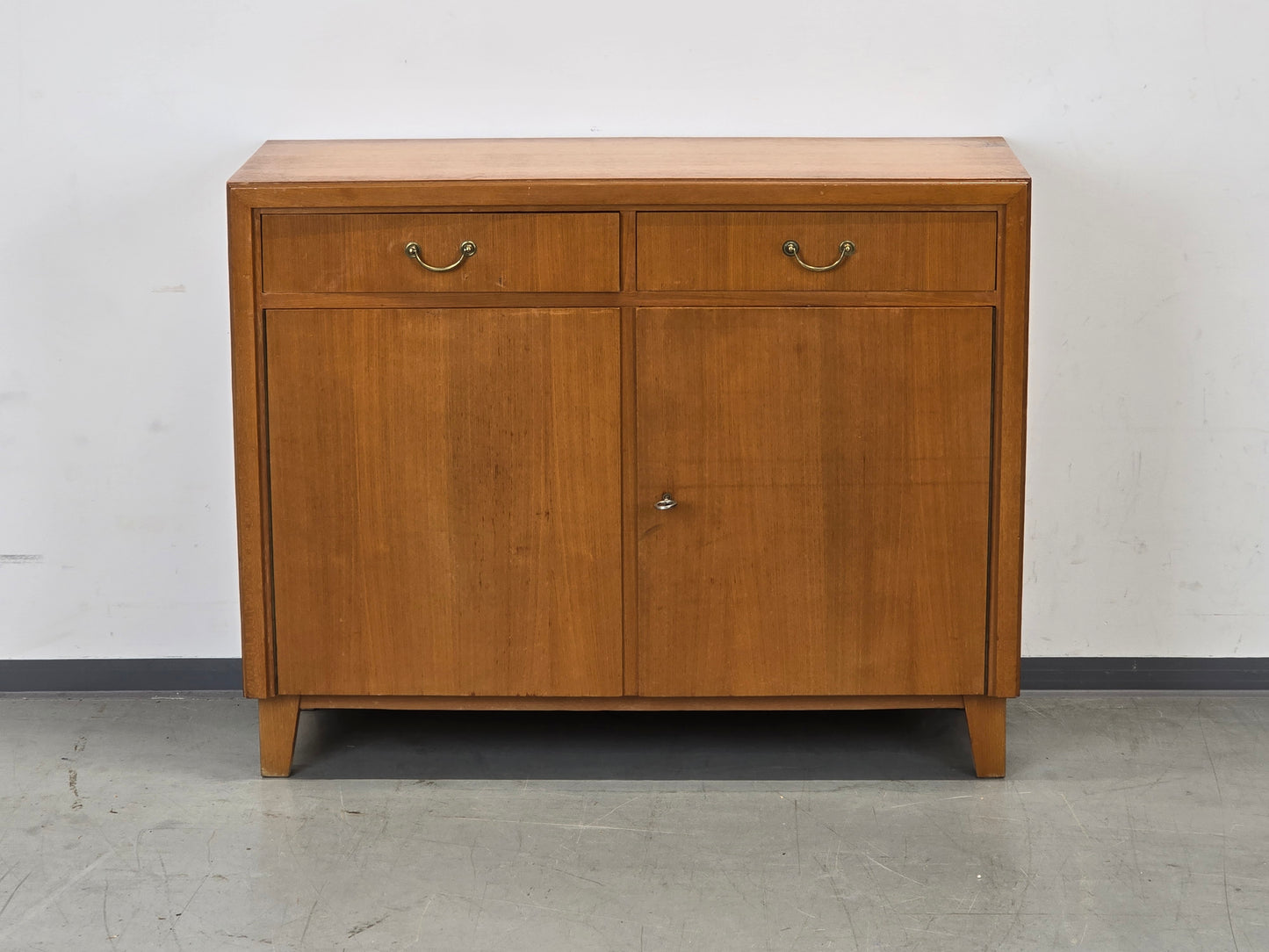 VINTAGE SIDEBOARD Mid Century Kommode Anrichte 60er Jahre Design Birke Messing