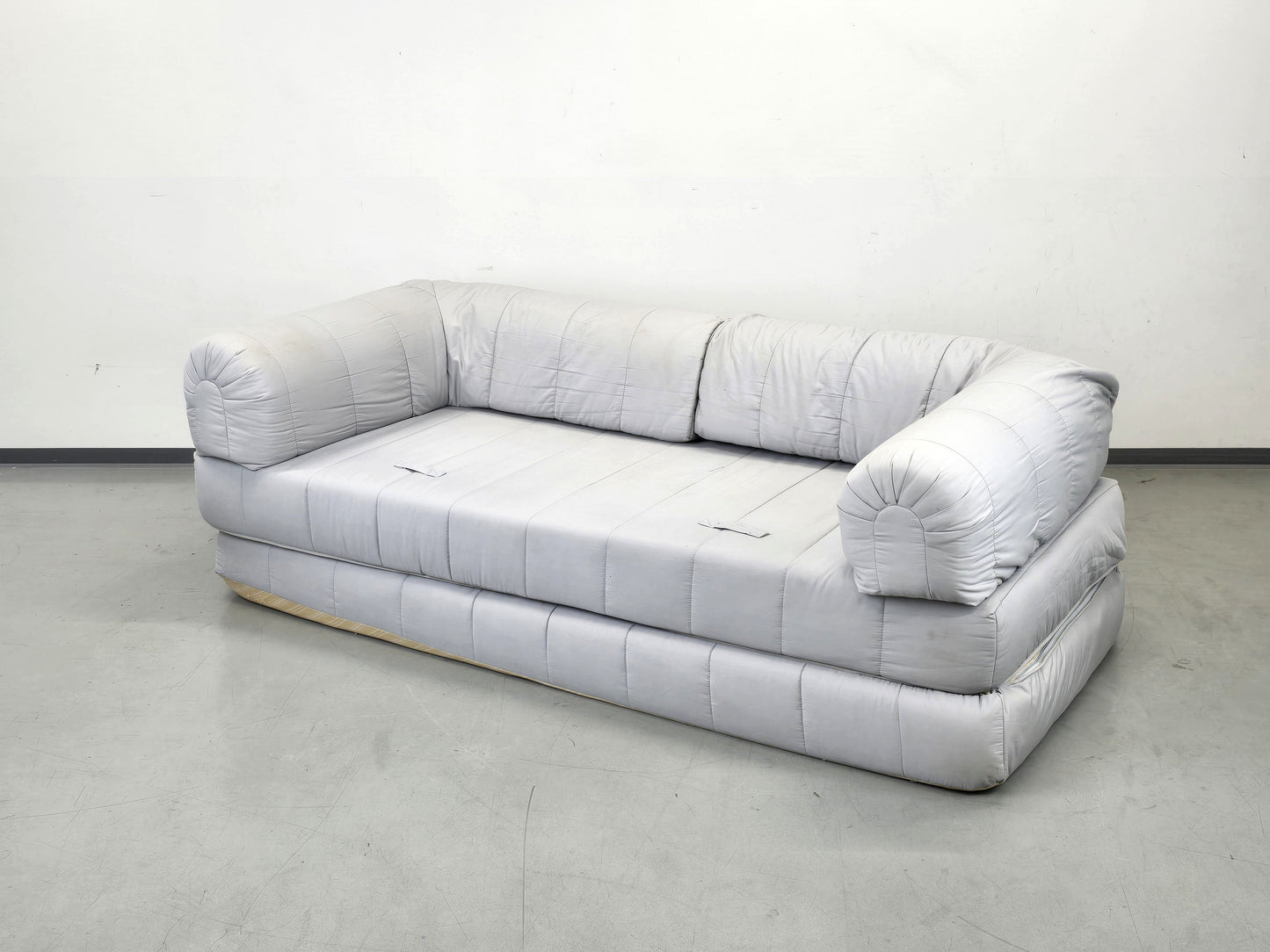 VINTAGE IKEA Schlafsofa Sofa Couch Sessel 90er Lycksele Grau Gesteppt Design Klassiker