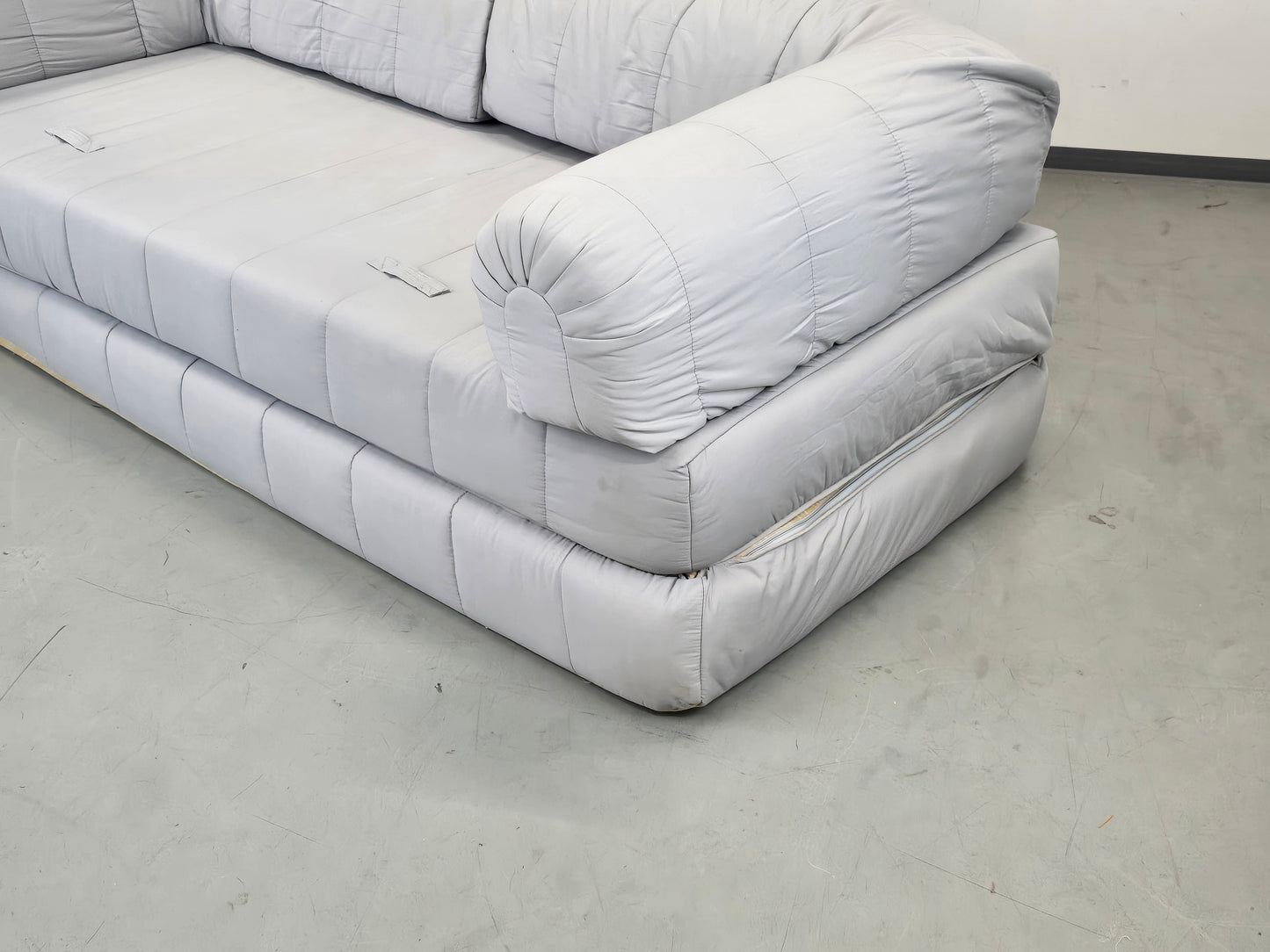 VINTAGE IKEA Schlafsofa Sofa Couch Sessel 90er Lycksele Grau Gesteppt Design Klassiker