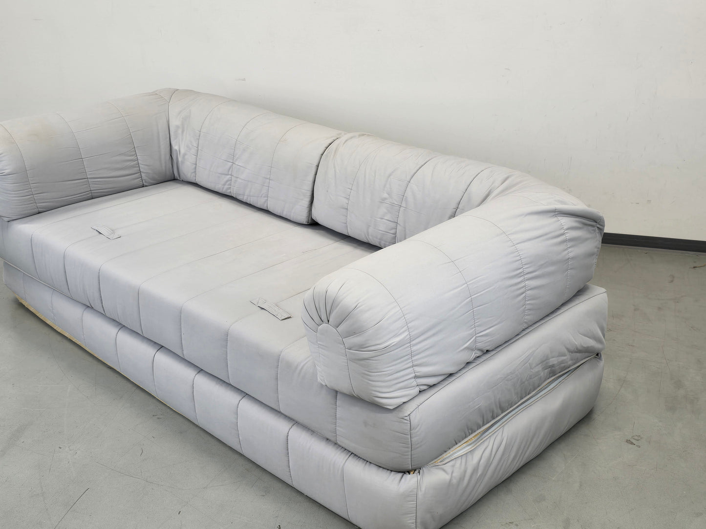 VINTAGE IKEA Schlafsofa Sofa Couch Sessel 90er Lycksele Grau Gesteppt Design Klassiker
