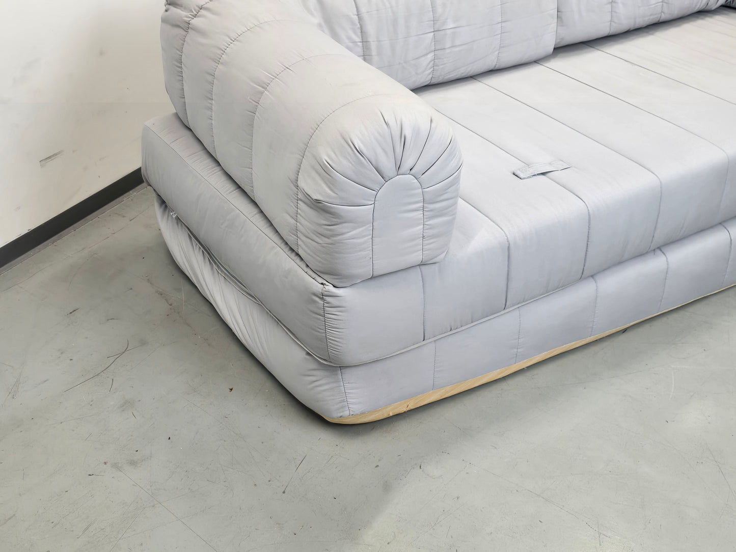VINTAGE IKEA Schlafsofa Sofa Couch Sessel 90er Lycksele Grau Gesteppt Design Klassiker