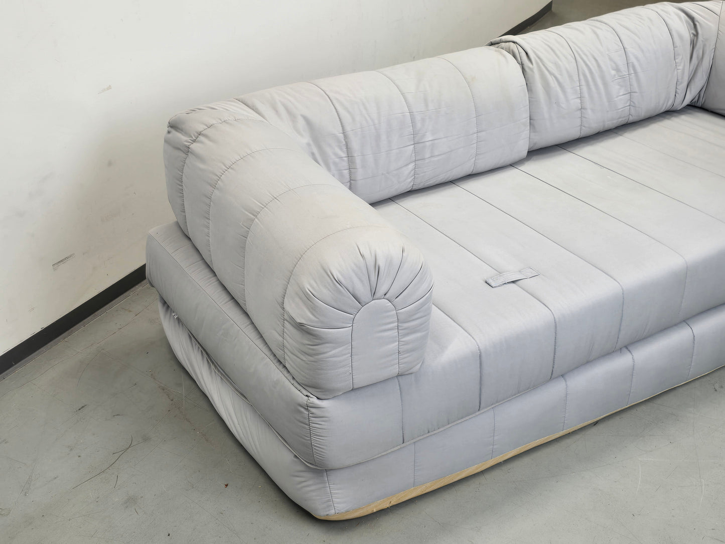 VINTAGE IKEA Schlafsofa Sofa Couch Sessel 90er Lycksele Grau Gesteppt Design Klassiker