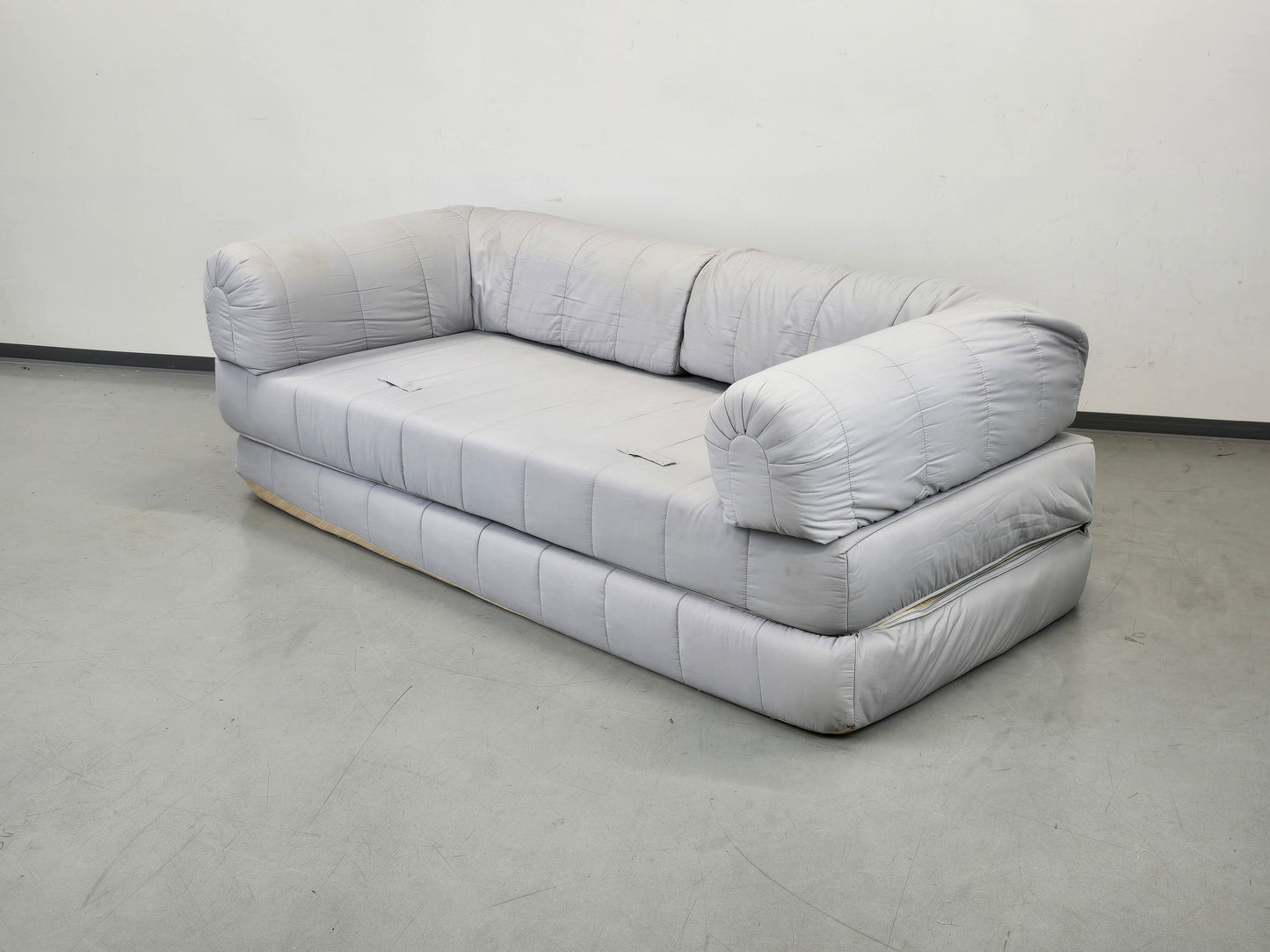 VINTAGE IKEA Schlafsofa Sofa Couch Sessel 90er Lycksele Grau Gesteppt Design Klassiker