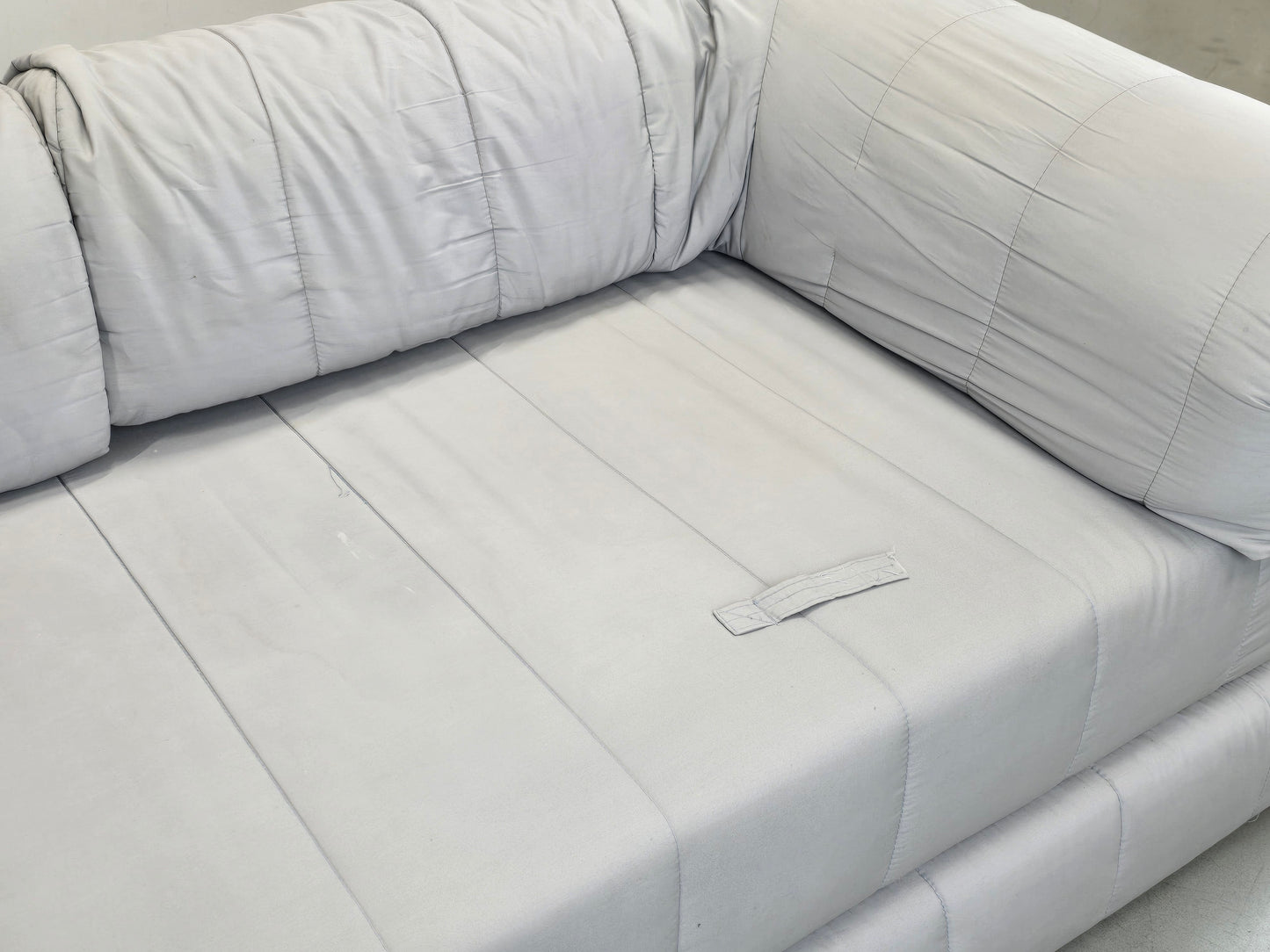 VINTAGE IKEA Schlafsofa Sofa Couch Sessel 90er Lycksele Grau Gesteppt Design Klassiker