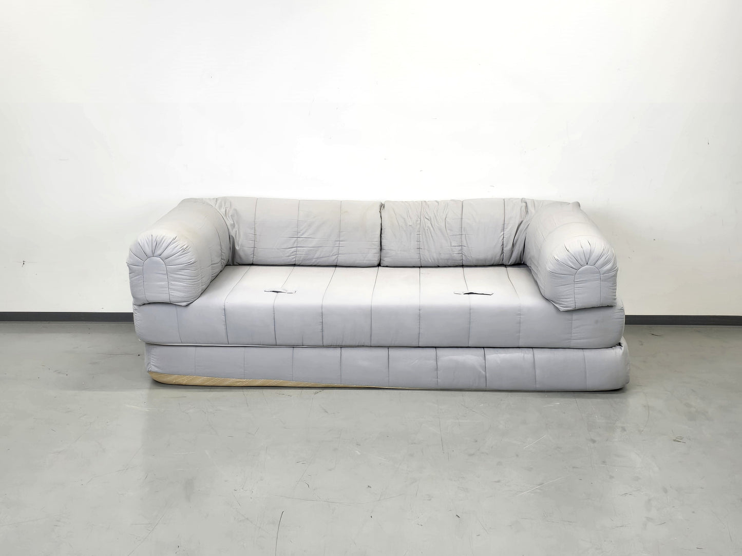 VINTAGE IKEA Schlafsofa Sofa Couch Sessel 90er Lycksele Grau Gesteppt Design Klassiker