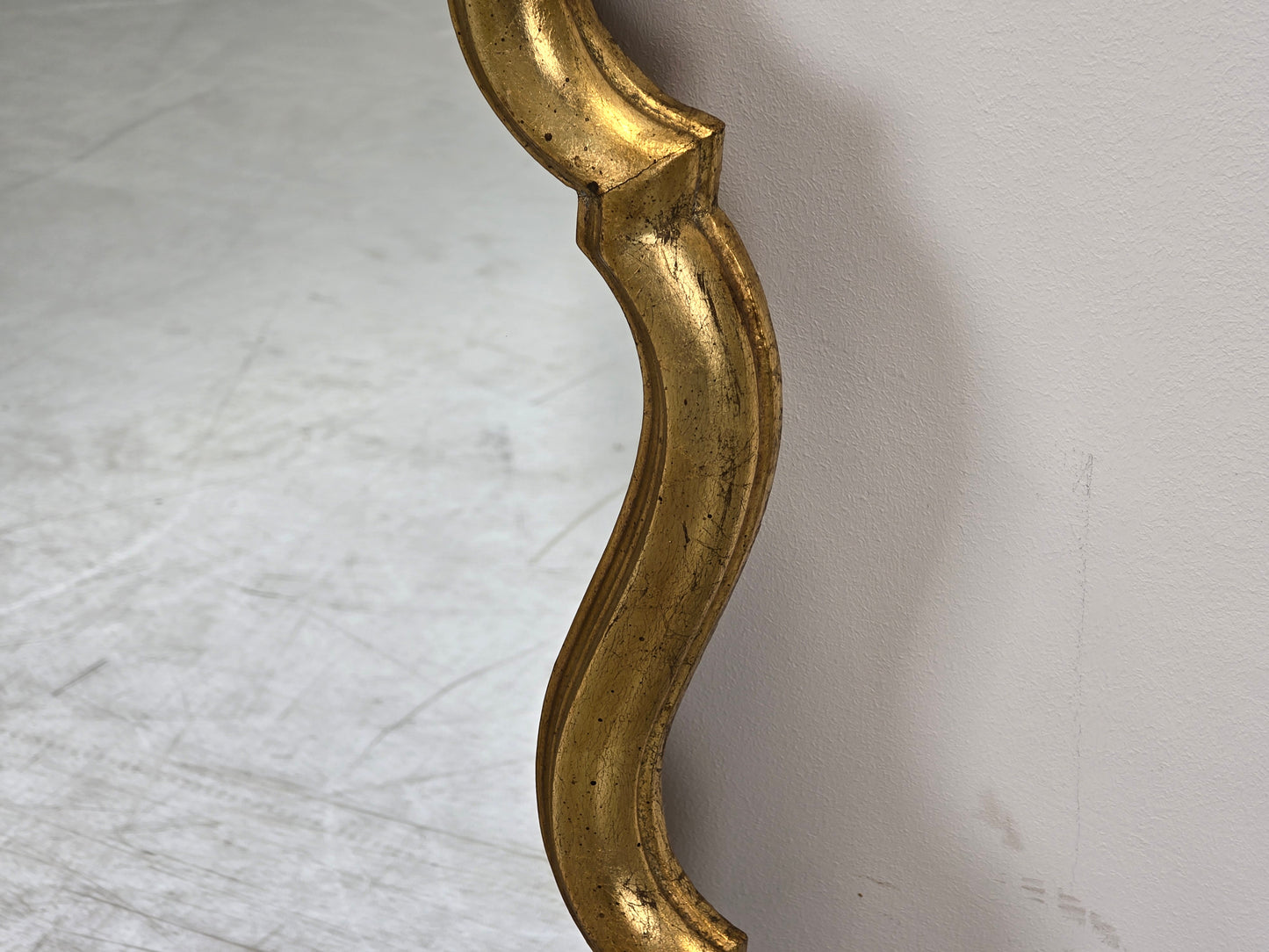 WANDSPIEGEL GOLD Barock Vintage Spiegel 60er Antik-Stil Hollywood Regency