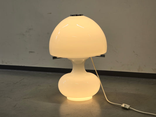 DESIGN KLASSIKER Pilzlampe Glas Mushroom Tischleuchte 60er 70er Jahre Vintage