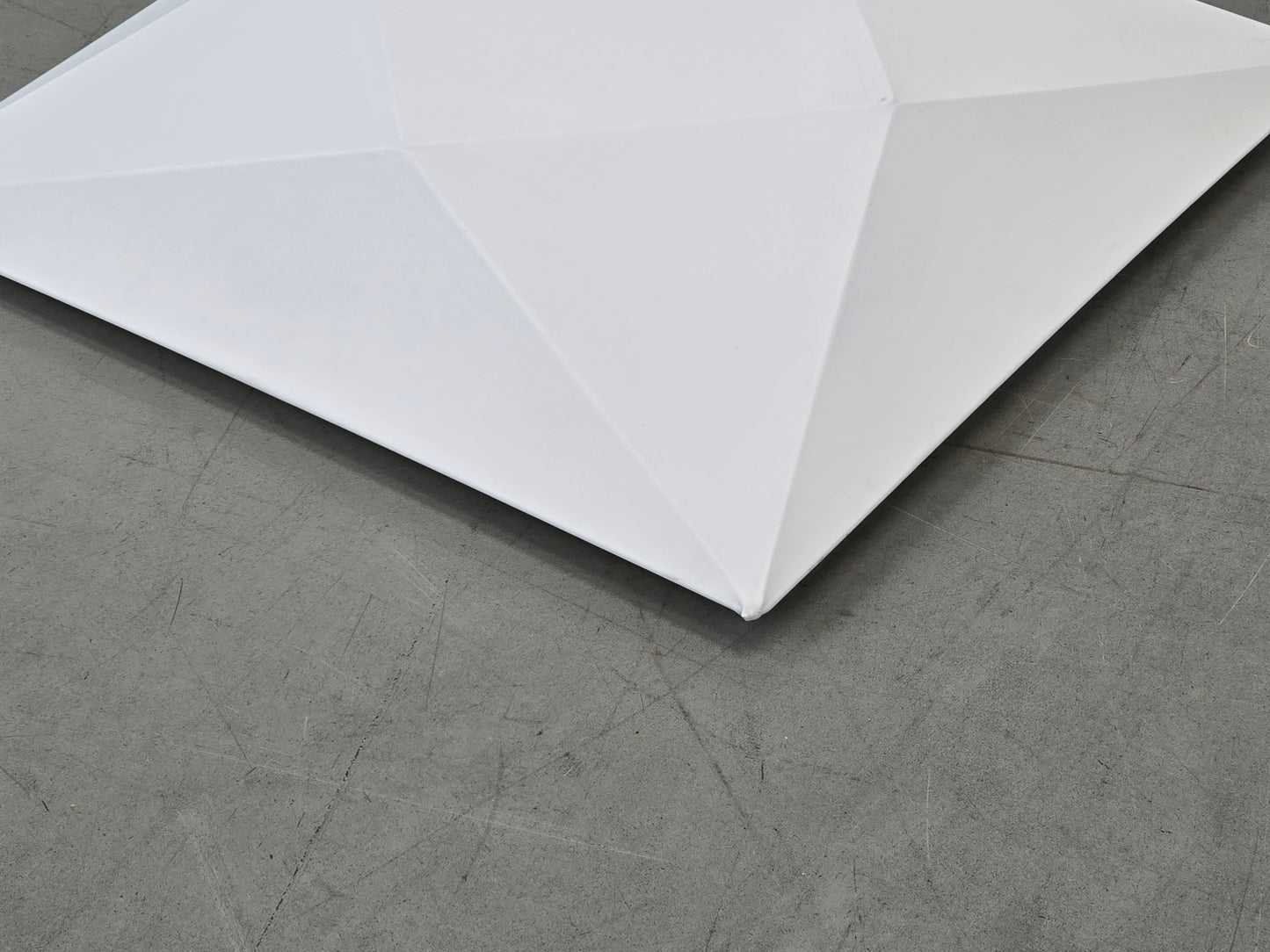 OLE LIGHTING Deckenleuchte Lampe Weiß designer Modern Flach quadrat