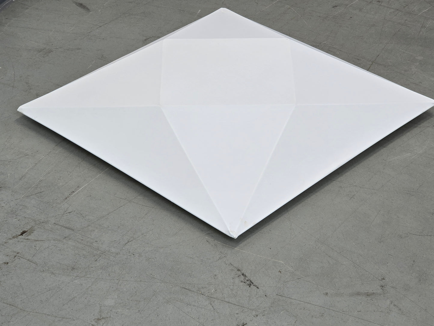 OLE LIGHTING Deckenleuchte Lampe Weiß designer Modern Flach quadrat