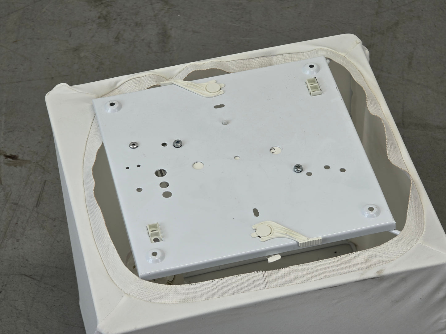 OLE LIGHTING Deckenleuchte Lampe Weiß designer Modern Flach quadrat