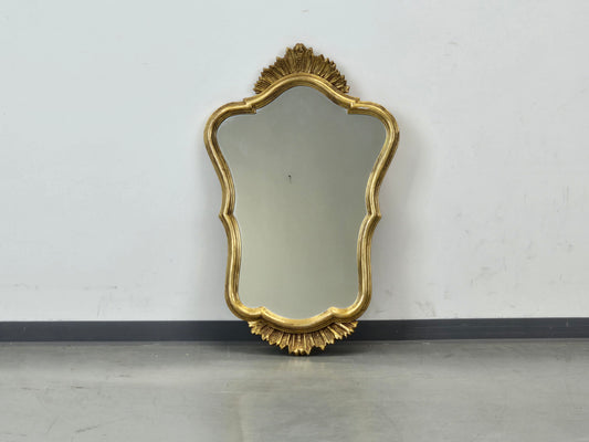 VINTAGE GOLD SPIEGEL Hollywood Regency Wandspiegel Deknudt Stil Mid Century 60s