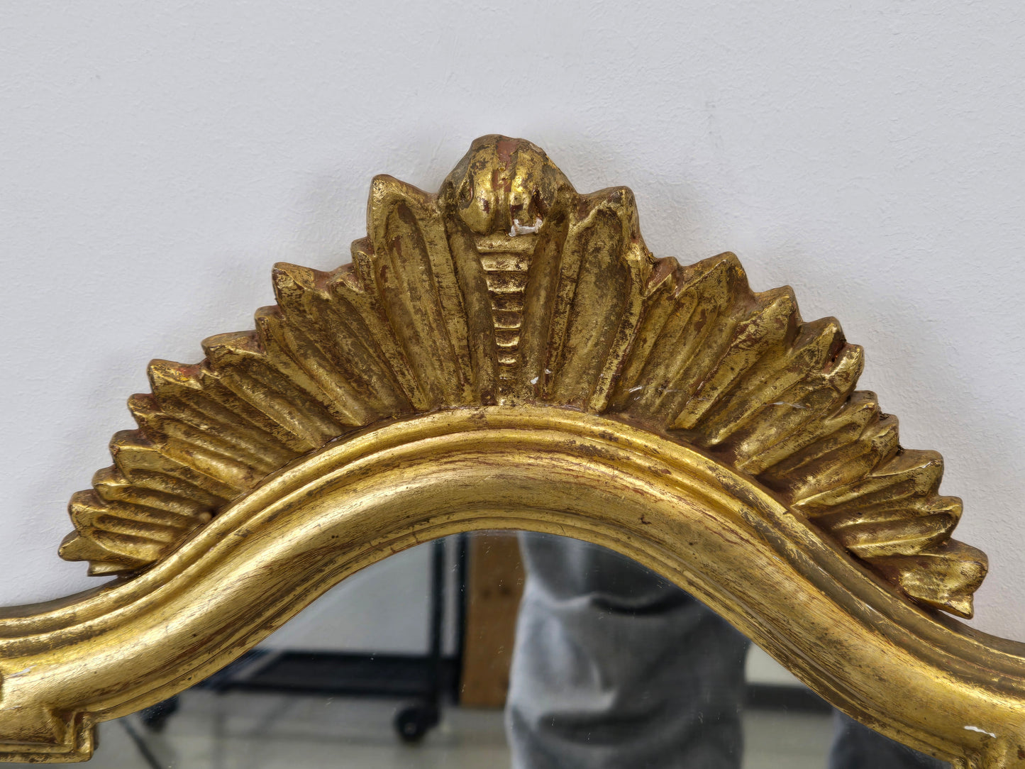 VINTAGE GOLD SPIEGEL Hollywood Regency Wandspiegel Deknudt Stil Mid Century 60s