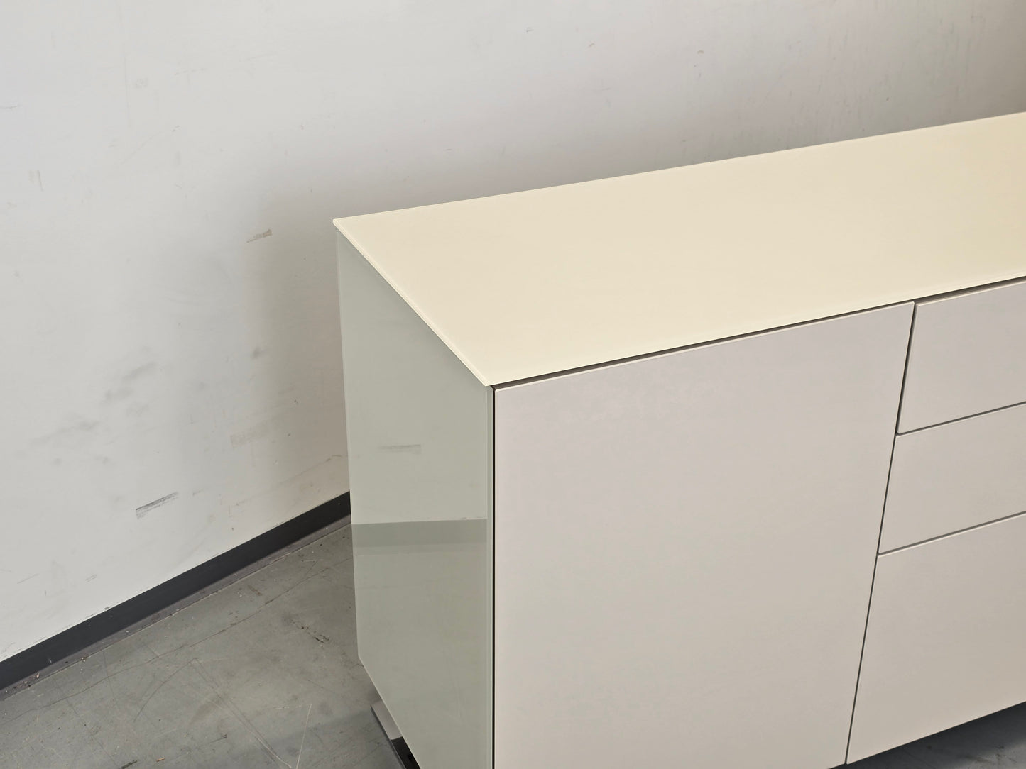 JOOP! SIDEBOARD Glas Beige Creme Kommode Anrichte Designer Tv Board Schrank