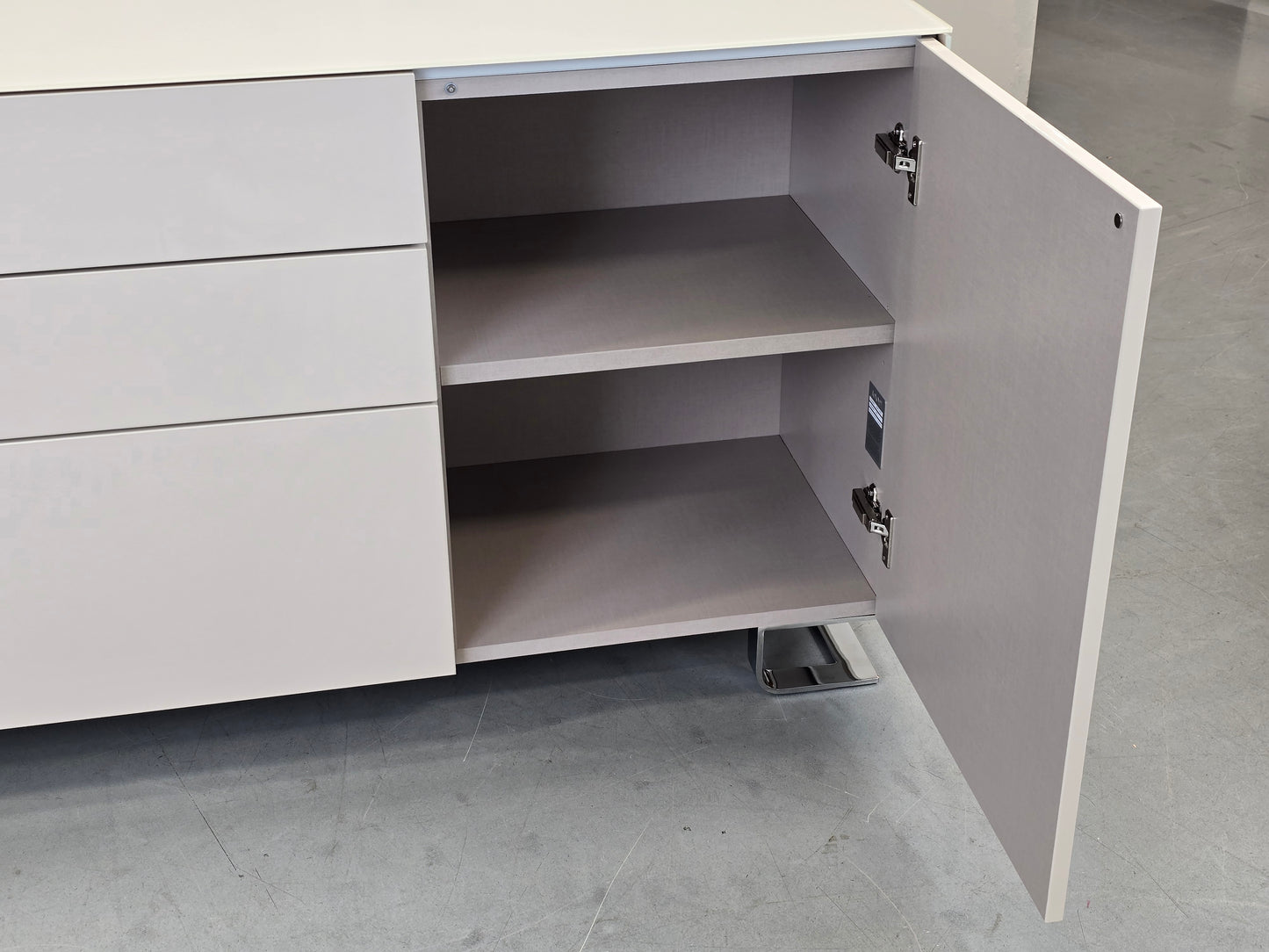 JOOP! SIDEBOARD Glas Beige Creme Kommode Anrichte Designer Tv Board Schrank