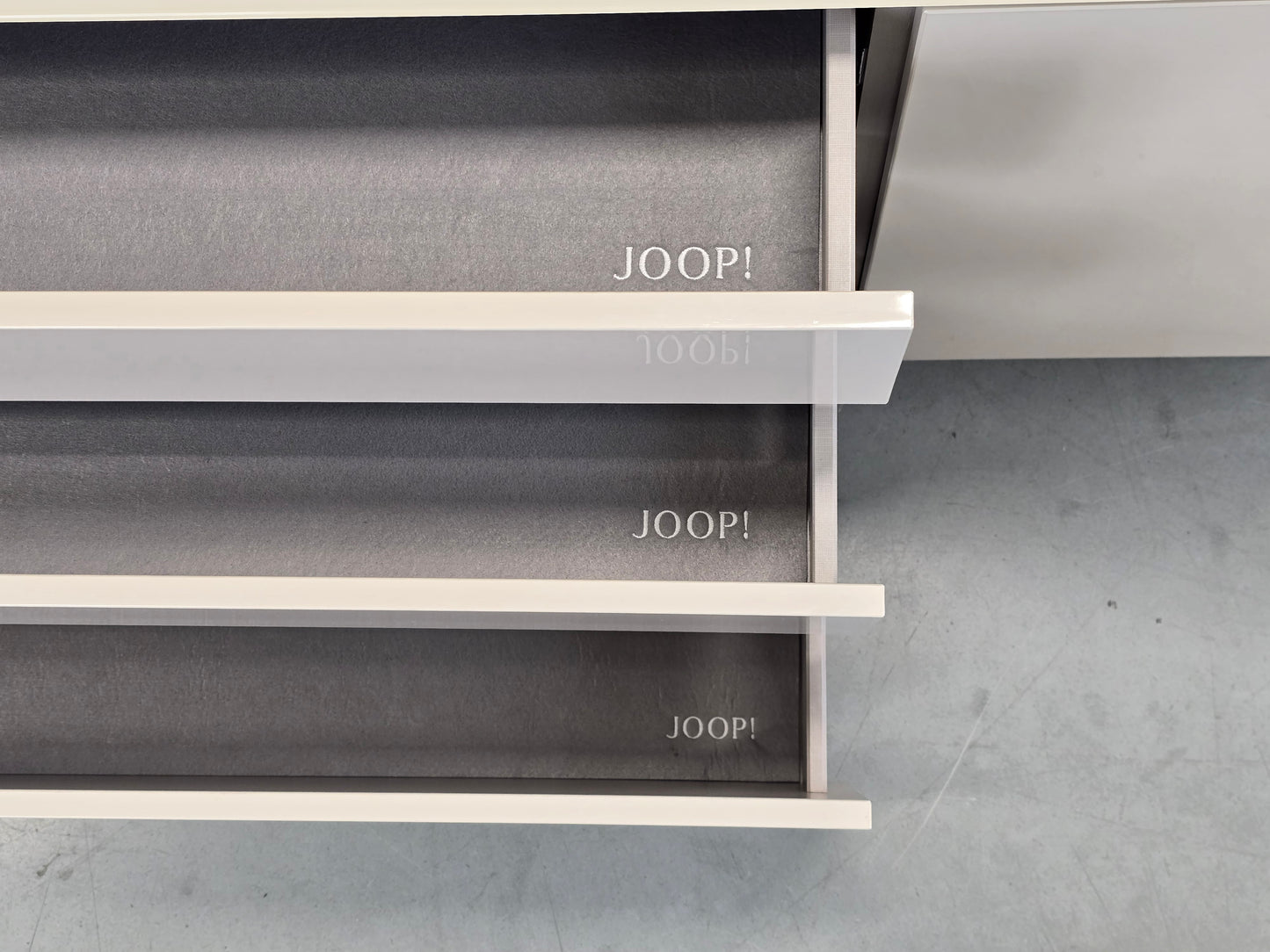 JOOP! SIDEBOARD Glas Beige Creme Kommode Anrichte Designer Tv Board Schrank