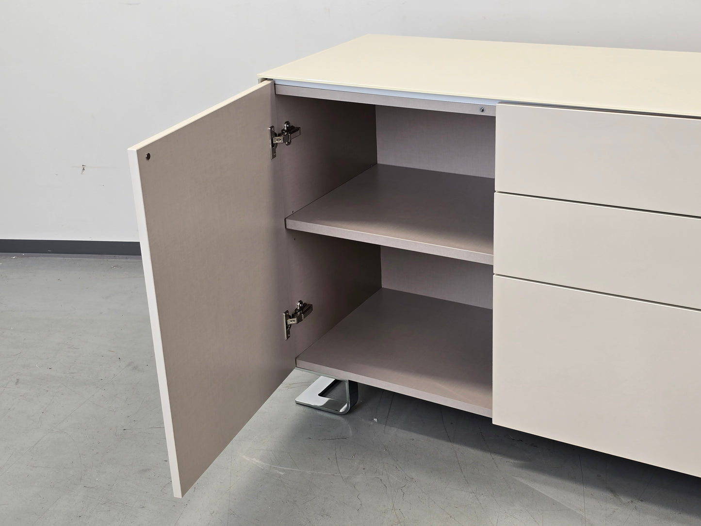 JOOP! SIDEBOARD Glas Beige Creme Kommode Anrichte Designer Tv Board Schrank