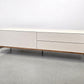 JOOP! LOWBOARD TV Board Schrank Sideboard Glas Weiß Nussbaum Kommode
