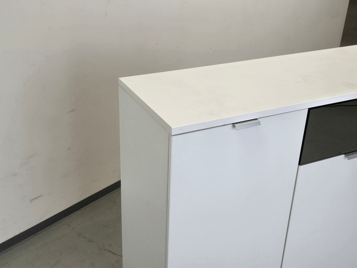 HIGHBOARD WEISS Sideboard Kommode Schrank Anrichte Spiegel modern