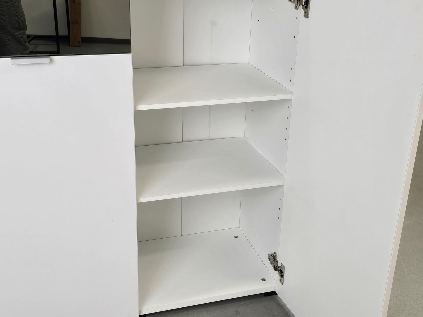 HIGHBOARD WEISS Sideboard Kommode Schrank Anrichte Spiegel modern