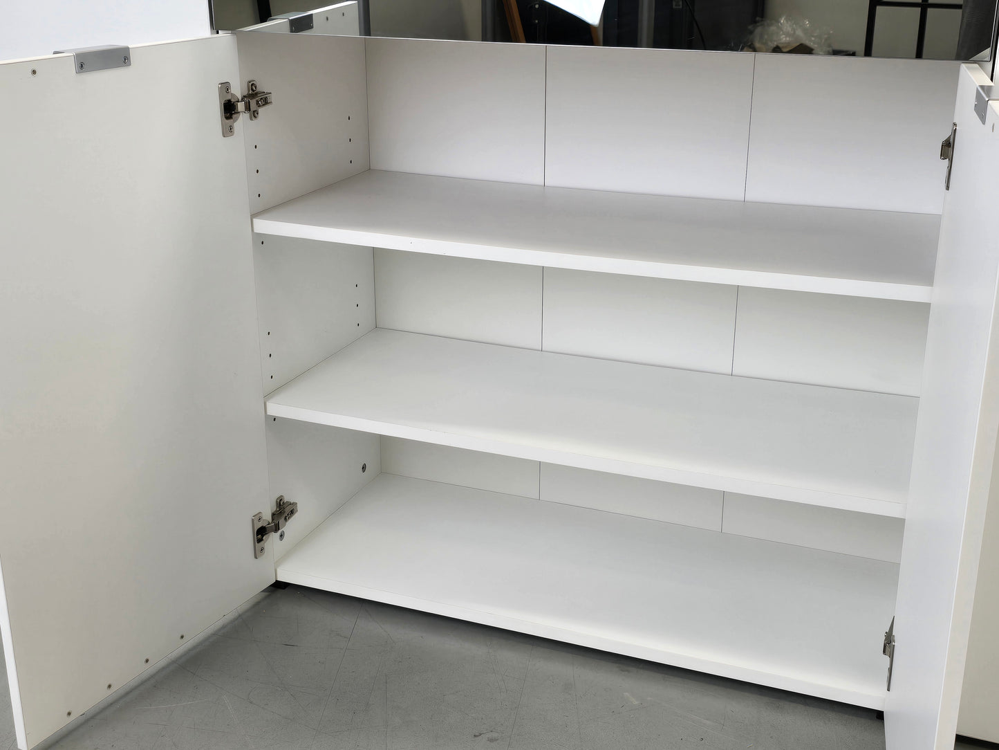 HIGHBOARD WEISS Sideboard Kommode Schrank Anrichte Spiegel modern